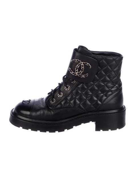 chanel 2020 combat boots|vintage chanel combat boots.